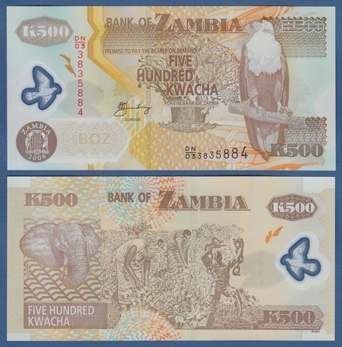 Sambia zambia 500 kwacha - zambia,