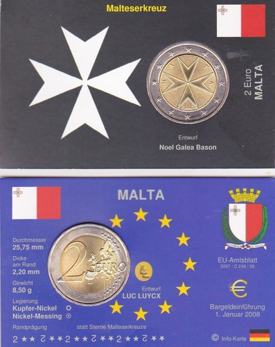 Euro kursmünze malta 2008 - 2,