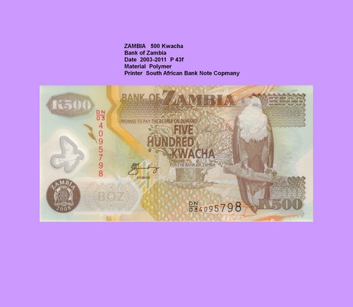 Sambia zambia 500 kwacha - sambia,