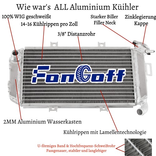 Aluminum wasserkühler kühler - aluminum,